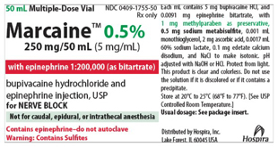 Marcaine EPI Injection 0.5%