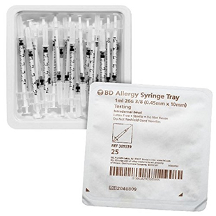 BD Allergist Syringe Tray