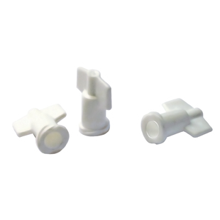 White Plastic Syringe Caps