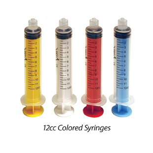 Luer Lock Syringes Color Coded