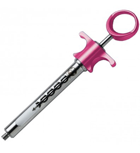 Aspirating Syringe Petite Pink