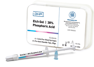 DHP Etch Gel 38% Phosphoric Acid 4 -1.2ml Syringes