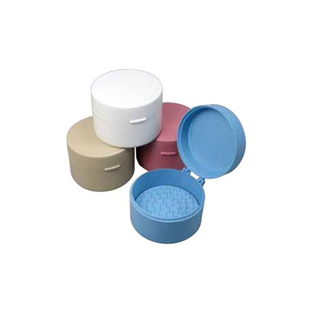 Cotton Roll Holder Round Blue