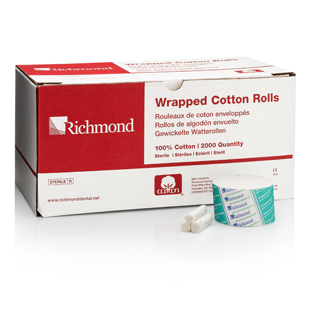 Wrapped Cotton Rolls 1.5"