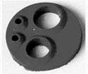 Midwest 4 Hole Gasket Blue