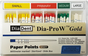 Dia-Pro W Gold Paper Points