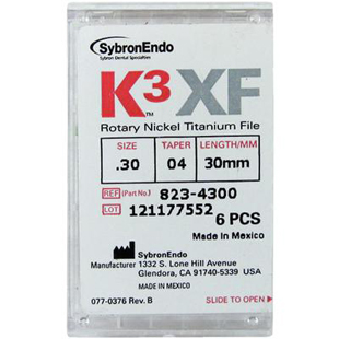 K3XF NiTi Files .04 Taper 30mm