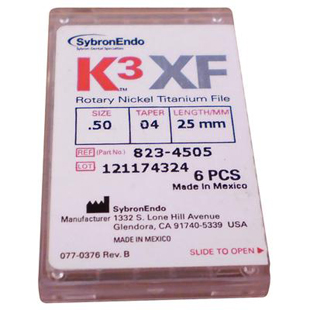 K3XF NiTi Files .04 Taper 25mm