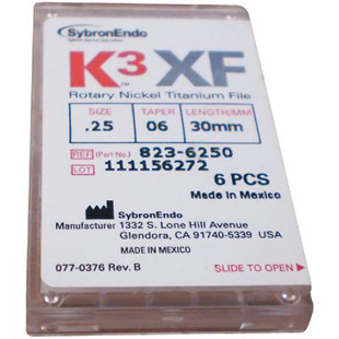 K3XF NiTi Files .06 Taper 30mm