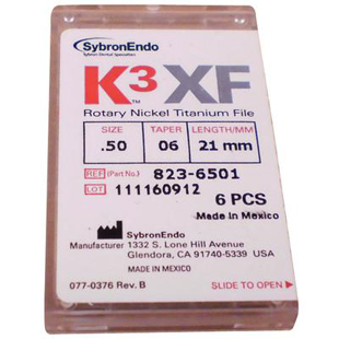 K3XF NiTi Files .06 Taper 21mm