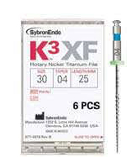 K3XF NiTi Files .08 Taper 30mm