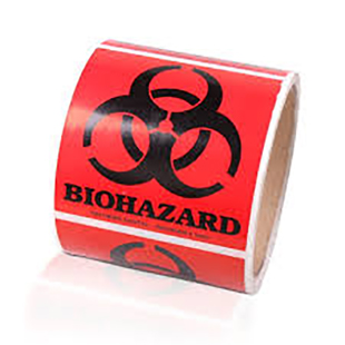 Biohazard Warning Label