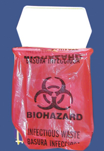Red 1 Gallon Biohazard Waste