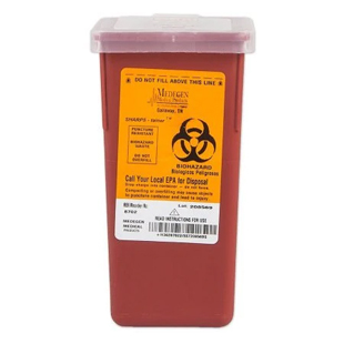 Sharps Container 1 Quart Red