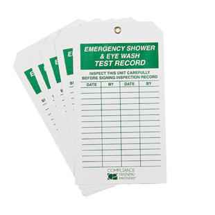 Eyewash Inspection Tags