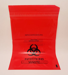 Stick-On Biohazard Waste Bags