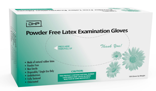 DHP Latex Exam Gloves Large