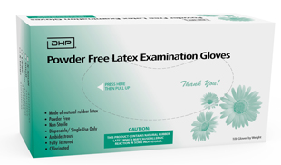 DHP Latex Exam Gloves Medium