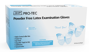 DHP Pro-Tec Latex Exam Gloves