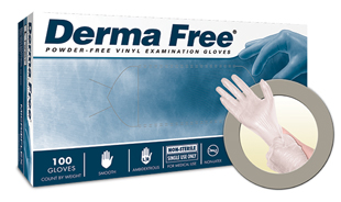 Derma Free Vinyl Gloves