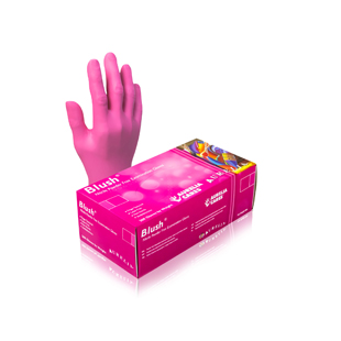 Aurelia Blush Nitrile Gloves