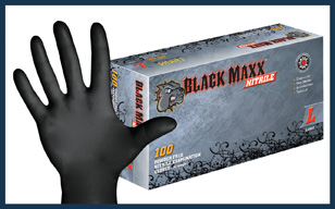 Black Maxx Nitrile Gloves