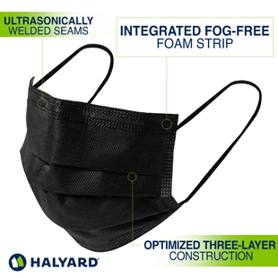 Earloop Mask Anti-Fog Black