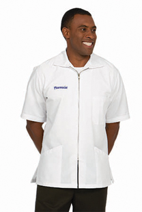 Unisex Zip Front Lab Coat
