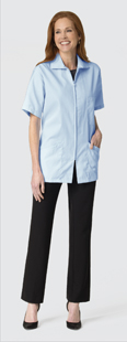 Unisex Zip Front Lab Coat