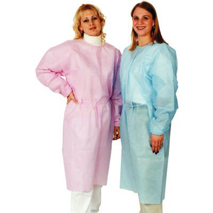 Cover Gown with Knit Cuffs