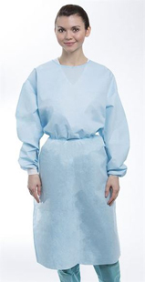 Dual-Fabric Cover Gown