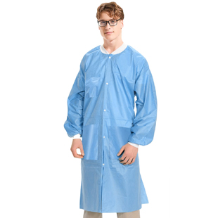 Extra-Safe SMS Lab Coat Knee