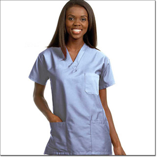 Unisex V-Neck 3-Pocket Scrub