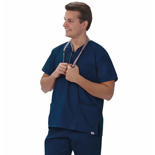 Unisex V-Neck 3-Pocket Scrub