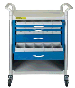 White Supply Cart 36" x 42"