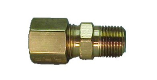 1/4" Compression Tube x 1/4"