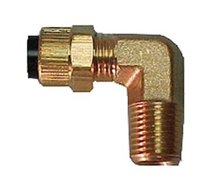 1/4" Poly x 3/8" MPT Elbow