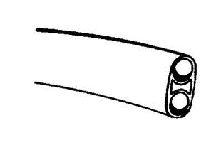 Asepsis 2-Hole Black Straight