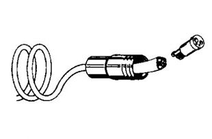 Asepsis 4-Hole Black Coiled