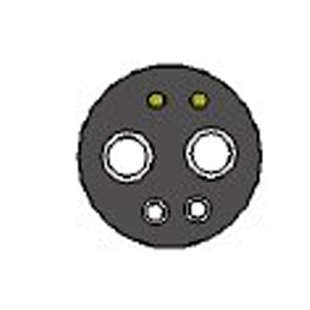 Gasket 6-Hole Black