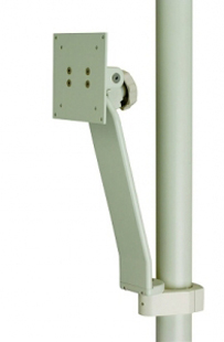 White Vertical Post Mounted