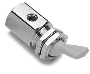 Black On/Off 3 Way Toggle