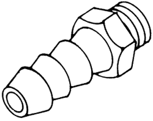 1/8" Reservoir Barb to #10-32