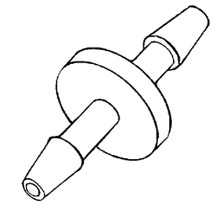 1/16" Inline Barb 10/pack