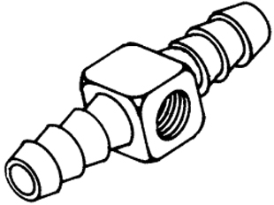 1/8" Barb Tee Body With #10-32
