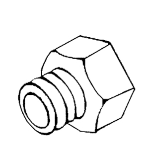 Hex Plug 10/pack