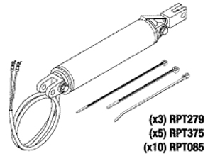 Back Cylinder With Cable Ties