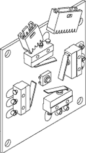 Switch Back PCB Assembly