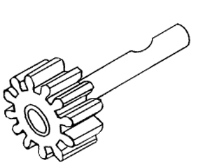 Gear With Drilled Shaft
