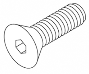 Flat Head Hex Socket Cap Screw